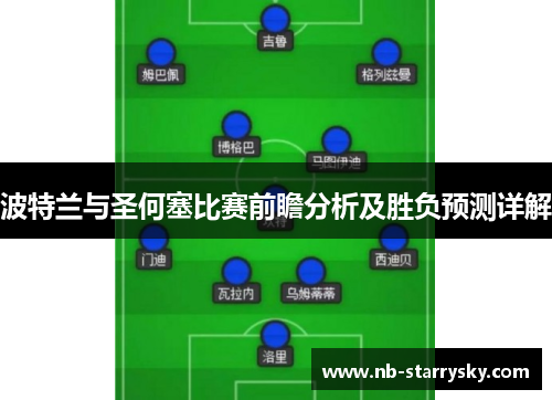 波特兰与圣何塞比赛前瞻分析及胜负预测详解